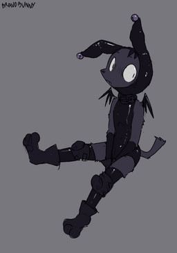 :o anthro black_hood black_nose black_wings fangs fur grey_background male open_mouth purple_body purple_fur simple_background sitting small_wings solo teeth wings bravobunny bat mammal full-length_portrait hi_res portrait