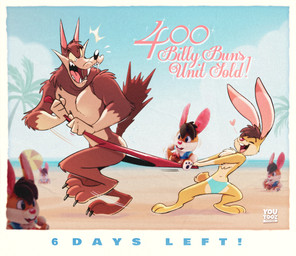 anthro assisted_exposure beach butt clothing duo embarrassed embarrassed_naked_male embarrassing_exposure embarrassing_nudity humiliation laugh male male/male nude_male pantsing plushie public public_nudity side_butt speedo swimwear toony piti_yindee coppertone_(sunscreen) billy_buns hank_howell_(piti_yindee) canid canine canis lagomorph leporid mammal rabbit wolf