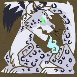 ambiguous_gender feral fur hair markings simple_background solo spots spotted_body spotted_fur whiskers white_body white_fur cupcakecreature mars_(thequeenofmars) felid mammal pantherine snow_leopard 1:1 2015 digital_media_(artwork) low_res