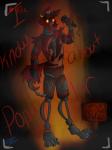 anthro blood bodily_fluids ear_piercing electronics exposed_endoskeleton eye_patch eyewear glowing glowing_eyes hook hook_hand machine microphone piercing pirate solo yellow_eyes atomic52 five_nights_at_freddy's scottgames foxy_(fnaf) animatronic canid canine fox mammal robot 3:4