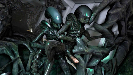 anal anal_penetration black_body duo erection from_behind_position genitals male male/male male_penetrated male_penetrating male_penetrating_male not_furry nude penetration penis sex sharp_teeth standing teeth gonzo0o alien_(franchise) alien humanoid xenomorph 16:9 2018 3d_(artwork) 3d_animation animated compression_artifacts digital_media_(artwork) no_sound short_playtime source_filmmaker_(artwork) video widescreen