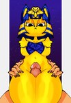 anthro duo egyptian female genitals humanoid_genitalia humanoid_hands humanoid_on_anthro humanoid_penis looking_at_viewer male male/female obscured_character penis sex thigh_sex yellow_body moonrick animal_crossing ankha_zone nintendo ankha_(animal_crossing) villager_(animal_crossing) domestic_cat felid feline felis human humanoid mammal absurd_res hi_res