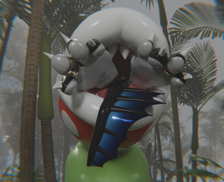 bigger_sub claws feet foot_fetish foot_focus forest hindpaw jungle paws plant toe_claws tree vore willing_pred willing_prey dyrmun reptilligator_(modeler) mario_bros nintendo dyrmun_(character) elemental_creature flora_fauna piranha_plant absurd_res hi_res