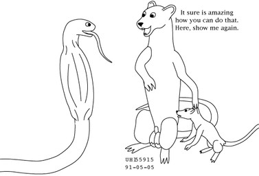 age_difference animal_genitalia bad_parenting balls dialogue feral feral_pred feral_prey forced fur genitals group head_first larger_pred male male/male male_prey nude_male nude_pred nude_prey oral_vore penis sheath size_difference smile swallowing tail text tongue unwilling_prey vore willing_pred young young_feral young_prey urbanhermit mammal murid murine rat reptile rodent scalie snake 1991 black_and_white dated english_text monochrome