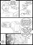 arania beard camera clothed clothing comic dialogue english_text facial_hair hair hi_res humanoid jack_(tcitw) male monochrome solo text the_cabin_in_the_woods_(arania) video_camera