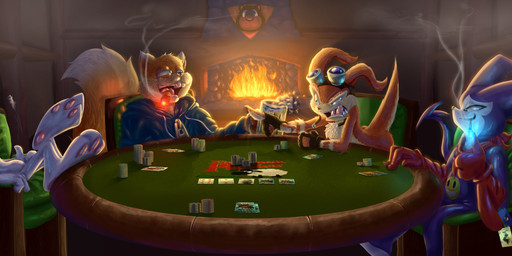 ace_of_hearts alcohol anthro beer beverage blue_eyes buckteeth card cigar cigarette clothing fangs fingerless_gloves fireplace fur furniture gesture gloves green_eyes group hand_gesture handwear headgear headwear hoodie joker_(playing_card) king_of_hearts male multicolored_body multicolored_fur orange_body orange_fur playing_card pointing pointing_at_another poker poker_chip poker_table purple_body queen_of_hearts_(card) six_of_hearts smoking smoking_cigar smoking_cigarette spade_tail table tail tan_body tan_fur teeth topwear two_of_hearts two_tone_body two_tone_fur white_body white_fur alcoholictails bandai_namco banjo-kazooie conker's_bad_fur_day digimon jak_and_daxter naughty_dog poker_night_at_the_inventory rareware sam_and_max sony_corporation sony_interactive_entertainment uno banjo_(banjo-kazooie) conker daxter max_(sam_and_max) digimon_(species) imp impmon lagomorph leporid mammal mustelid ottsel rabbit rodent sciurid tree_squirrel absurd_res crossover hi_res huge_filesize