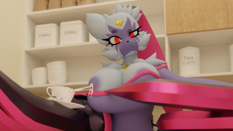 anthro beverage big_breasts bodily_fluids breast_milking breasts coffee coffee_mug female female/female first_person_view huge_breasts lactating looking_at_viewer milk solo kuikui17 nintendo pokemon generation_8_pokemon pokemon_(species) sneasler 16:9 3d_(artwork) 4k absurd_res digital_media_(artwork) hi_res widescreen