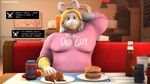 anthro beard beverage blonde_hair burger clothed clothing date_pov dating dialogue dialogue_box facial_hair food hair hairy hand_behind_head horn long_ears looking_at_viewer male nervous_smile smile soda solo text darkflash23 deltarune undertale undertale_(series) asgore_dreemurr boss_monster_(undertale) bovid caprine mammal 16:9 3d_(artwork) digital_media_(artwork) english_text hi_res widescreen