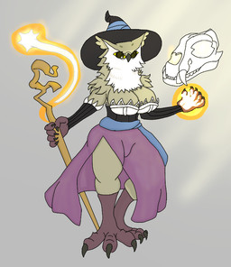 anthro bone breasts clothing cosplay crossover_cosplay feet female hat headgear headwear lion_skull magic_user skimpy_dress skull solo staff talons toes witch_hat chaoskres dragon's_crown unicorn_overlord vanillaware ramona_(unicorn_overlord) sorceress_(dragon's_crown) avian bird owl wereowl crossover digital_drawing_(artwork) digital_media_(artwork)