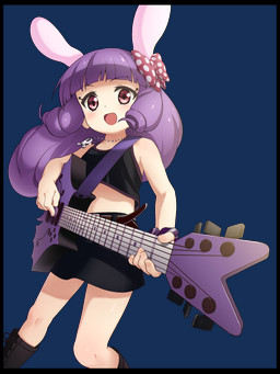 accessory black_border border bow_ribbon clothing collar electric_guitar eyebrows female footwear guitar hair hair_accessory hair_ribbon jewelry light_body light_skin long_hair looking_at_viewer midriff musical_instrument necklace open_mouth pink_eyes plucked_string_instrument pupils purple_hair ribbons shoes simple_background skull_necklace solo string_instrument transparent_background young suke sanrio show_by_rock!! chuchu_(show_by_rock!!) animal_humanoid humanoid lagomorph lagomorph_humanoid leporid leporid_humanoid mammal mammal_humanoid rabbit rabbit_humanoid 2020 3:4 alpha_channel hi_res