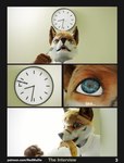 banana brush clock clothed clothing cycles food fruit plant realistic text toothbrush red_wulfie canid canine canis mammal wolf 3d_(artwork) blender_(artwork) comic digital_media_(artwork) english_text hi_res url