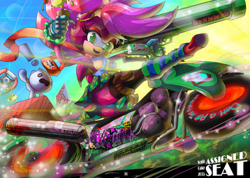 anthro bottomwear breasts butt clothed clothing duo female footwear fur green_eyes hair high_heels looking_at_viewer makeup motorcycle profanity shoes skirt tail tail_under_skirt text underwear vehicle soniccake dic_entertainment sega sonic_the_hedgehog_(series) sonic_underground knuckles_the_echidna sonia_the_hedgehog chao_(sonic) eulipotyphlan european_hedgehog hedgehog mammal 2015 english_text hi_res