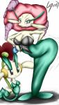 2017 4:7 absurd_res anthro breasts butt female floette florges generation_6_pokemon greey hi_res nintendo pokemon pokemon_(species) red_flower_floette red_flower_florges