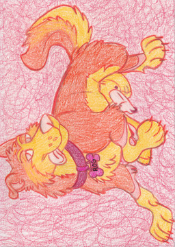 animal_genitalia animal_penis balls canine_genitalia canine_penis collar erection feral floppy_ears fur furgonomic_piercing furgonomics genital_piercing genitals lipsticking male name_tag paws penis penis_piercing piercing prince_albert_piercing sheath sheath_piercing simple_background solo tail tongue tongue_out toony yamatopawa rog_(rogulus) canid canine canis domestic_dog hybrid mammal wolf wolfdog absurd_res hi_res huge_filesize traditional_media_(artwork)
