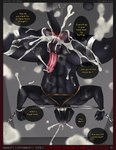 abs anthro anus bald balls black_body black_fur bodily_fluids bound butt cat_tail chain collar comic_panel cum cum_in_air cum_in_ass cum_inside cum_on_abs cum_on_anus cum_on_balls cum_on_belly cum_on_body cum_on_butt cum_on_chest cum_on_chin cum_on_elbow cum_on_face cum_on_hip cum_on_neck cum_on_penis cum_string cumshot ejaculation erection foreskin fur genital_fluids genitals humanoid_genitalia humanoid_penis low-angle_view male metal_collar muscular muscular_anthro muscular_male nipples penis pink_anus pink_penis solo speech_bubble tail text eliana-asato matt_(eliana-asato) felid mammal pantherine comic english_text hi_res