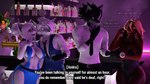 2024 3d_(artwork) absurd_res alcohol alcohol_bottle alicia_(daloaf) andra_(atoastedorange) anthro bar beverage big_breasts black_body black_clothing black_fur black_hair black_leotard black_necktie blue_clothing blue_eyes blue_topwear blue_vest bovid breasts brown_body bunny_costume canid canine canis caprine chest_tattoo clothed clothed_anthro clothed_female clothed_male clothing club container costume cup deaf dialogue digital_media_(artwork) domibun drinking_glass english_text female fox fur glass glass_container glass_cup goat green_body green_fur grey_body grey_fur group hair hi_res kole_(domibun) leon_(atoastedorange) leotard male mammal multicolored_body multicolored_fur mute necktie orange_eyes peter_west_(shockstarbaby) root_beer shirt sign_language soda source_filmmaker_(artwork) tan_body tan_fur tattoo text topwear two_tone_body two_tone_fur vest warfare_goat whiskey_glass white_body white_clothing white_fur white_hair white_shirt white_topwear wolf