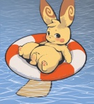 erection feral foreskin fur genitals inflatable inflatable_support inner_tube life_ring male nude on_pool_toy on_swim_ring penis pool_toy solo swim_ring tail yellow_body yellow_fur young mek nintendo pokemon generation_1_pokemon mammal pikachu pokemon_(species) rodent