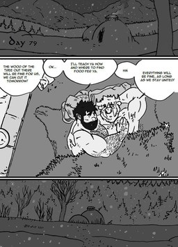 armpit_hair bed body_hair dialogue facial_piercing furniture hairy humanoid_pointy_ears male male/male muscular muscular_male nose_piercing nose_ring piercing pointy_ears ring_piercing snow text husky92 european_mythology greek_mythology mythology bovid bovine human humanoid mammal minotaur orc comic english_text hi_res monochrome multiple_scenes
