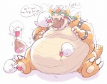 belly belly_expansion berlin blush boo bowser claws collar food ghost horn inflation king koopa licking mario_bros morbidly_obese nintendo overweight plain_background reptile royalty scalie shell spikes spirit tongue video_games
Rating: Questionable
Score: 5
User: Cerb
Date: August 09, 2012