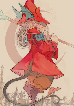 accessory anthro blue_eyes bottomwear bow_ribbon building clothed clothed_female clothing coat female fingernails fully_clothed fully_clothed_female fur furgonomics hair hat headgear headwear holding_melee_weapon holding_object holding_polearm holding_spear holding_weapon melee_weapon nails polearm pose red_clothing red_coat red_hat red_headwear red_topwear ribbons side_view solo spear tail tail_accessory tail_bow tail_ribbon topwear weapon white_body white_fur white_hair jetbytes final_fantasy final_fantasy_ix square_enix freya_crescent burmecian mammal murid rodent absurd_res hi_res