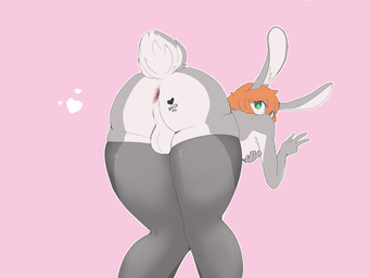 anthro balls body_writing breasts butt butt_tattoo fur genitals gynomorph hair heart_(marking) heart_symbol intersex looking_at_viewer markings nude simple_background solo tattoo text doof_rabbit lucas_the_rabbit hare lagomorph leporid mammal rabbit 4:3 digital_media_(artwork) hi_res trans_(lore) trans_woman_(lore)