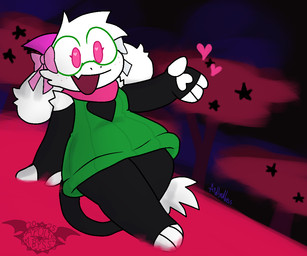 anthro clothing eyewear female footwear freckles fur glasses green_clothing green_eyewear green_glasses green_sweater green_topwear horn open_mouth pink_eyes pink_freckles pink_horn pink_ribbon pink_scarf scarf smile socks solo stirrup_socks sweater topwear white_body white_fur white_ribbon apollysabyss deltarune undertale_(series) ralsei bovid caprine darkner goat mammal 2025 6:5 trans_(lore) trans_woman_(lore)