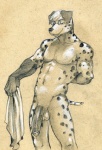 abs anthro athletic balls biceps big_penis biped circumcised erection eyewear flaccid fur genitals glasses grin hair hand_behind_back humanoid_genitalia humanoid_penis male markings muscular muscular_anthro nude pecs penis pose presenting smile solo spots spotted_body spotted_fur standing towel vein tush_(artist) dexdoggy canid canine canis dalmatian domestic_dog mammal 2012 graphite_(artwork) monochrome sketch traditional_media_(artwork)