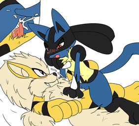 alternate_color anal anal_penetration anthro black_body black_fur blue_body blue_fur blush bodily_fluids cowgirl_position cum cum_in_ass cum_inside cum_while_penetrated cumshot duo ejaculation erection feral from_front_position fur genital_fluids genitals hands-free male male/male male_on_bottom male_on_top male_penetrated male_penetrating male_penetrating_male on_bottom on_top open_mouth orange_eyes orgasm penetration penis pokemorph sex straddling tail yellow_body yellow_fur angelofhapiness nintendo pokemon ambre_(nextime) seth_(nextime) the_exceeders_force arcanine canid canine generation_1_pokemon generation_4_pokemon lucario mammal pokemon_(species) shiny_pokemon