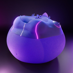 anthro belly belly_expansion big_belly big_breasts big_cheeks black_background black_sclera blueberry_inflation breast_expansion breasts clothing expansion female hair huge_belly huge_breasts hyper hyper_belly hyper_breasts immobile inflation navel purple_body purple_clothing purple_ears purple_eyes purple_hair purple_tail round_body simple_background solo spherical_inflation swelling swollen_cheeks tail tight_clothing pressurepurse bandai_namco digimon prisma_(animous) digimon_(species) renamon 1:1 2020 3d_(artwork) colored digital_media_(artwork) hi_res shaded