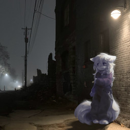 anthro belt clothing female fur hair hoodie long_hair long_tail photo_background solo star tail topwear white_body white_fur nessiemooo scarlett_(charloux) canid canine mammal 1:1 hi_res mixed_media photography_(artwork) trans_(lore) trans_woman_(lore)