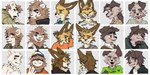 anthro brown_hair clothed clothing countershade_face countershade_fur countershading eyebrows eyes_closed fingers fur hair male one_eye_closed open_mouth open_smile smile solo tongue tongue_out white_body white_fur hemuchang furry_hairstyle_challenge ionno_(hemuchang) shin_(hemuchang) shin_fennec_(hemuchang) canid canine canis domestic_dog felid fennec_fox fox lion mammal pantherine true_fox 2:1 hi_res