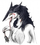 anthro female female_pred imminent_vore solo tail maelice rain_silves mammal mouse murid murine rodent sergal