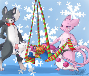 2_tails 3_toes anal anal_penetration anthro anthro_on_anthro anthro_penetrated anthro_penetrating anthro_penetrating_anthro arms_tied balls bdsm black_body black_ears black_fur black_nose black_tail blue_body blue_breasts blue_fur blue_nipples blush blush_lines bodily_fluids bound boundage bow_tie breasts claws clothing cum cum_drip cum_in_mouth cum_inside digitigrade dipstick_ears dipstick_tail double_penetration dripping ear_markings erection eyelashes eyes_closed eyewear fangs feet fellatio female female/female female_penetrated female_penetrating female_penetrating_female fur fur_markings genital_fluids genitals gloves green_eyes group group_sex hand_on_leg handwear interspecies leg_markings legs_tied looking_at_another looking_at_partner male male/female male_penetrating male_penetrating_female markings monocle multi_tail multicolored_body multicolored_ears multicolored_fur multicolored_tail narrowed_eyes nipples nude nude_anthro nude_female nude_male object_in_ass oral oral_penetration pawpads penetration penile penile_spines penis penis_in_mouth pink_body pink_breasts pink_ear_tips pink_ears pink_eyes pink_fur pink_nipples pink_nose pink_tail red_bow_tie red_penis red_tongue ribbons semi-anthro sex sex_toy sex_toy_in_ass sex_toy_insertion snout snowflake socks_(marking) spitroast spots spotted_body spotted_fur spotted_markings spotted_tail standing standing_sex strapon strapon_in_ass strapon_insertion strapon_sex suspended_sex tail tail_markings teeth threesome toe_claws toes tongue tongue_out toying_partner trio two_tone_body two_tone_ears two_tone_fur two_tone_tail vulva white_balls white_body white_claws white_clothing white_ears white_fur white_gloves white_handwear white_inner_ear white_markings white_tail white_tail_tip xilrayne nintendo pokemon blackjack_(pinkbutterfree) claire_(djinthepurpleraccoon) fan_character sis_(fyoshi) domestic_cat dragonair felid feline felis generation_1_pokemon hybrid legendary_pokemon mammal mew_(pokemon) mustelid otter pikachu pokemon_(species) tuxedo_cat 2019 dated digital_media_(artwork) signature