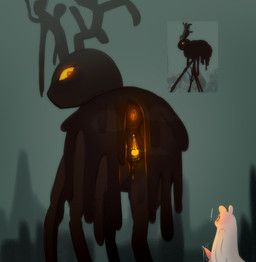 2_horns animal_genitalia animal_vulva anthro anthro_on_feral antlers anus bestiality big_anus bioluminescence black_antlers black_anus black_body black_eyes black_horn black_vulva blush blush_lines bodily_fluids butt clitoral_winking clitoris dripping duo empty_eyes equine_genitalia equine_vulva erection exclamation_point extreme_size_difference female feral genital_fluids genitals glowing glowing_anus glowing_clitoris glowing_eyes glowing_genitalia glowing_vulva heart_eyes heart_symbol horn interspecies larger_female larger_feral looking_at_genitalia looking_at_vulva looking_back male male/female musk outside penis pink_penis precum presenting presenting_hindquarters puffy_anus quadruped rear_view semi-anthro size_difference smaller_anthro smaller_male snout standing tapering_penis two_tone_anus two_tone_vulva vaginal_fluid_drip vaginal_fluid_string vaginal_fluids vaginal_fluids_on_vulva vulva white_body white_eyes wide_eyed yellow_anus yellow_clitoris yellow_sclera yellow_vulva dibujito rain_world videocult deer mammal rain_deer_(rain_world) slugcat 2025 absurd_res hi_res reference_image