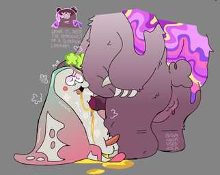anus bodily_fluids drinking drinking_urine genital_fluids genitals male male/male penis size_difference urine urine_in_mouth watersports tomnookusedjock nintendo splatoon big_man_(splatoon) mr._grizz aquatic fish manta_ray ray_(fish) absurd_res hi_res