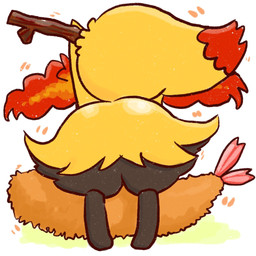 ambiguous_anthro ambiguous_gender anthro bent_over biped black_body black_fur butt digitigrade dipstick_tail emanata featureless_crotch food fur hip_tuft inner_ear_fluff markings multicolored_body multicolored_fur nude_ambiguous nude_anthro object_in_tail orange_body orange_fur orange_inner_ear_fluff orange_tail_tip pointy_ears prick_ears rear_view shrimp_(food) simple_background solo standing stick stick_in_tail tail tail_markings tuft two_tone_tail white_background white_body white_fur yellow_body yellow_fur yellow_tail annyui0611 nintendo pokemon braixen canid generation_6_pokemon mammal pokemon_(species) 1:1 2021 digital_drawing_(artwork) digital_media_(artwork) full-length_portrait hi_res japanese_description portrait translated_description