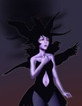 clothing feathered_wings feathers female feral flying leotard navel solo tail tail_feathers wings flurrin princess_tutu princess_kraehe avian bird corvid corvus_(genus) crow humanoid oscine passerine raven winged_humanoid hi_res