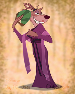 anthro buckteeth clenched_teeth clothed clothing crossdressing crossdressing_male dress fur half-closed_eyes hand_fan holding_fan holding_object lips makeup male mascara narrowed_eyes smile solo standing teeth text atimon disney mulan_(1998) the_great_mouse_detective basil_(disney) mammal mouse murid murine rodent 2024 4:5 hi_res signature
