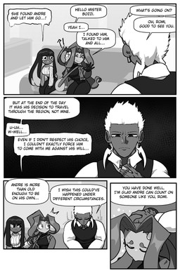 4_eyes age_difference bandaged_face biped bodily_fluids clothed clothed_female clothed_human clothed_humanoid clothed_male clothing crying detailed_background dialogue ear_piercing ear_ring eye_contact female female_human female_humanoid frown furniture greeting group hair inside interrobang long_hair looking_at_another male male_human married_couple mature_female mature_human mature_humanoid mature_male multi_eye nervous nervous_smile not_furry older_female older_human older_humanoid older_male on_sofa piercing pokeball ponytail ring_piercing sad short_hair sitting sitting_on_sofa sofa speech_bubble surprised sweat sweatdrop talking_to_another tears text trio wide_eyed younger_female younger_human cuchuflin nintendo pokemon hammond_bozzi_(cuchuflin) mrs._bozzi_(cuchuflin) romi_(cuchuflin) human humanoid mammal 2026 absurd_res comic digital_drawing_(artwork) digital_media_(artwork) english_text greyscale hi_res monochrome