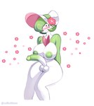 areola balls biped blush breasts clothing genitals gynomorph hair headgear headwear intersex looking_at_viewer nipples not_furry penis pupils solo thick_thighs lordduckdemon nintendo pokemon gardevoir generation_3_pokemon pokemon_(species) absurd_res hi_res