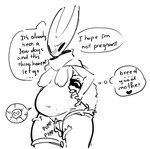 anthro areola arthropod bbo biped bodily_fluids breasts cum cum_in_pussy cum_inflation cum_inside dialogue duo english_text female genital_fluids hollow_knight hornet_(hollow_knight) impregnation inflation male male/female monochrome mosscreep nipples non-mammal_breasts ovum ovum_with_heart pregnant size_difference small_dom_big_sub speech_bubble sperm_cell team_cherry text thought_bubble