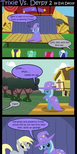 angry blonde_hair building cape clothing cutie_mark eating eyes_closed feathered_wings feathers female feral food glowing hair hat headgear headwear house muffin multicolored_hair outside plant purple_eyes quadruped shrub stage tail text tree two_tone_hair wings yellow_eyes evil-dec0y friendship_is_magic hasbro my_little_pony mythology berry_punch_(mlp) bonbon_(mlp) derpy_hooves_(mlp) lyra_heartstrings_(mlp) minuette_(mlp) trixie_(mlp) earth_pony equid equine horse mammal mythological_creature mythological_equine pegasus pony absurd_res comic english_text hi_res long_image tall_image
