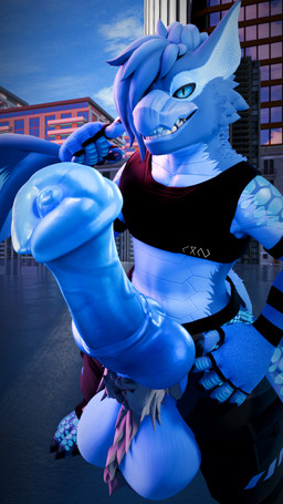 animal_genitalia animal_penis anthro arm_warmers armwear balls big_balls big_flare big_penis blue_penis bottomwear clothed clothing crotchless_bottomwear crotchless_clothing crotchless_pants equine_genitalia equine_penis flared_penis genitals huge_balls huge_penis hybrid_genitalia hybrid_penis hyper hyper_genitalia hyper_penis knot knotted_equine_penis knotted_penis male medial_ring medial_ringed_hybrid_penis pants pattern_armwear pattern_clothing penis striped_armwear striped_clothing stripes urethra urethral_fossa cryowolf9 capcom monster_hunter nevan_nedall flying_wyvern nargacuga 3d_(artwork) 9:16 digital_media_(artwork) hi_res