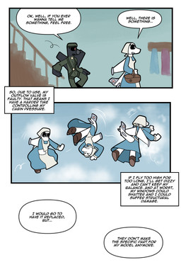 aircraft anthro black_body black_sclera clothed clothing dialogue duo female flight_suit machine nurse_clothing nurse_uniform text uniform vehicle white_body bunchasticks bombardier learjet_35 su-47 sukhoi mayday_(bunchasticks) vlada_(bunchasticks) aeromorph living_aircraft living_machine living_vehicle comic english_text hi_res