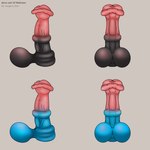 animal_dildo animal_sex_toy dildo equine_dildo genitals sex_toy vein zero_pictured naughty_ram absurd_res hi_res model_sheet