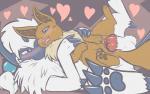 2017 absol anus balls bent_spoon_position blush bodily_fluids brown_body brown_fur claws digital_media_(artwork) duo eevee erection female female_penetrated feral feral_on_feral fur generation_1_pokemon generation_3_pokemon genital_fluids genitals happy happy_sex heart_eyes heart_symbol knot luna_the_eevee lying male male/female male_penetrating male_penetrating_female mammal nintendo nude on_back open_mouth pawpads paws penetration penile penile_penetration penis penis_in_pussy pokemon pokemon_(species) pussy rymherdier sex smile toe_claws vaginal vaginal_fluids vaginal_penetration white_body white_fur
