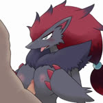 1:1 2018 2d_animation animated anthro areola big_breasts blush bodily_fluids bouncing_breasts breast_play breasts canid canine censored claws cum cum_on_breasts duo ejaculation erection eyes_closed faceless_character faceless_male female female_focus female_on_human fox fur generation_5_pokemon genital_fluids genitals hair holding_breast human human_on_anthro humanoid_genitalia humanoid_penis interspecies kemono male male/female male_on_anthro mammal mosaic_censorship motion_tweening nintendo nipples nude open_mouth penis pokemon pokemon_(species) pokephilia rmtwo sex short_playtime simple_background solo_focus sound teeth titfuck tongue tongue_out webm zoroark