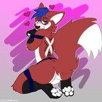 anthro bound canid canine fox hi_res male mammal paxtonraze solo spicy_weasel