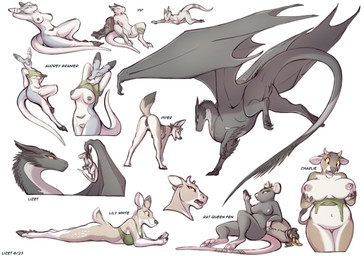 2_horns 3_toes 4_horns 4_toes all_fours ambiguous_anthro ambiguous_feral ambiguous_gender anatomically_correct anatomically_correct_genitalia anatomically_correct_vulva animal_genitalia animal_vulva anthro anus areola arm_markings arm_support arm_wraps arms_above_head backward_arm_support bandeau belly bent_arm bent_leg bent_legs bent_over bent_over_with_legs_held_straight big_breasts big_wings biped black_areola black_hooves black_markings black_nipples black_nose black_vulva bodily_fluids bottomless bottomless_anthro bottomless_female bovid_horn bovine_horn bra bra_only breast_expansion breast_grab breasts butt canine_genitalia canine_vulva cellphone chest_wraps claws cloaca closed_smile clothed clothing clothing_lift countershade_arms countershade_face countershade_fur countershade_legs countershade_neck countershade_torso countershading cow_horn crop_top crown crown_only dewclaw_hooves digitigrade dipstick_ears dipstick_tail duo ear_markings ear_piercing ears_back ears_down electronics expansion exposed_breasts eyebrows eyelashes eyes_closed feet female female_anthro feral fingerless_(marking) flat_chested fluffy fluffy_tail front_view fur fur_markings genitals gloves_(marking) green_bra green_clothing green_crop_top green_shirt green_topwear green_underwear grey_body grey_countershading grey_fur grin hand_on_breast hand_on_own_breast hands_behind_head headgear headgear_only holding_breast holding_cellphone holding_character holding_object holding_phone holding_smartphone hooves horn huge_breasts industrial_piercing lactating larger_ambiguous larger_feral leaning leaning_backward leaning_on_object leg_markings leg_spines leg_wraps legs_together long_tail looking_at_another looking_at_object looking_at_phone looking_at_viewer looking_back looking_back_at_viewer lying markings medium_breasts membrane_(anatomy) membranous_wings money_bag mostly_nude_ambiguous mostly_nude_anthro mostly_nude_female mouth_closed mouth_hold multi_horn multicolored_body multicolored_ears narrowed_eyes navel neck_spines neck_tuft nipples nude nude_anthro nude_female on_front on_phone open_mouth open_smile overweight overweight_anthro overweight_female partially_clothed_anthro partially_clothed_female paws phone piercing pink_areola pink_ears pink_nipples pink_nose pink_tail pivoted_ears pose pouch_(anatomy) presenting presenting_breasts presenting_hindquarters presenting_vulva quadruped raised_arm raised_eyebrows raised_tail rear_view reclining scut_tail shirt shirt_in_mouth shirt_lift short_tail side_view simple_background sitting size_difference smaller_ambiguous smaller_anthro smartphone smile smiling_at_another smiling_at_viewer socks_(marking) soles solo spines spots spotted_markings spread_legs spread_wings spreading standing straight_legs striped_markings striped_tail stripes surprised tail tail_between_legs tail_markings tail_spines tail_tuft tail_wraps tan_body tan_fur text thick_thighs three-quarter_view toeless_(marking) toes topwear tuft two_tone_body under_boob underwear underwear_only unguligrade using_wings vulva wardrobe_malfunction white_background white_body white_countershading white_fur white_inner_ear white_markings wide_eyed wing_claws wing_hold wings wraps yellow_sclera lizet mythology audrey_(lizet) charlie_(sunderlovely) fenny_(lizet) lily_(lizet) lizet_(character) piper_(lizet) yip_(lizet) bovid bovine canid canine canis cattle coyote deer dragon gilded_dragon kangaroo kobold macropod mammal marsupial murid murine mythological_creature mythological_scalie new_world_deer rat red_kangaroo rodent scalie white-tailed_deer 2023 artist_name character_name dated digital_media_(artwork) english_text full-length_portrait headshot_portrait multiple_images portrait shaded three-quarter_portrait female_(lore)