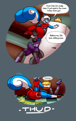 accident accidental_sex anthro ass_to_face big_butt bulge butt duo facesitting female huge_butt loli male male/female sex sitting_on_another text young young_anthro norithics gwen_mason sedkitty domestic_cat felid feline felis mammal mephitid skunk 2019 english_text hi_res